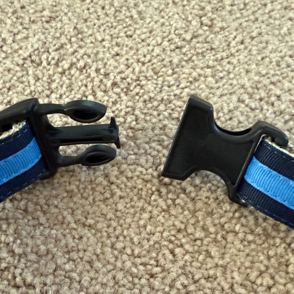 Two-Tone Blue Adjustable Dog Collar - Picture 6 of 6